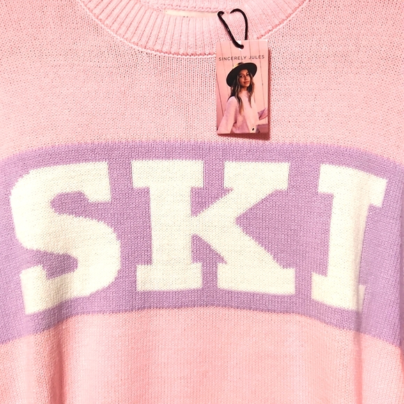 NEW! Sincerely Jules SKI Crewneck Pullover Swearter - Picture 2 of 12